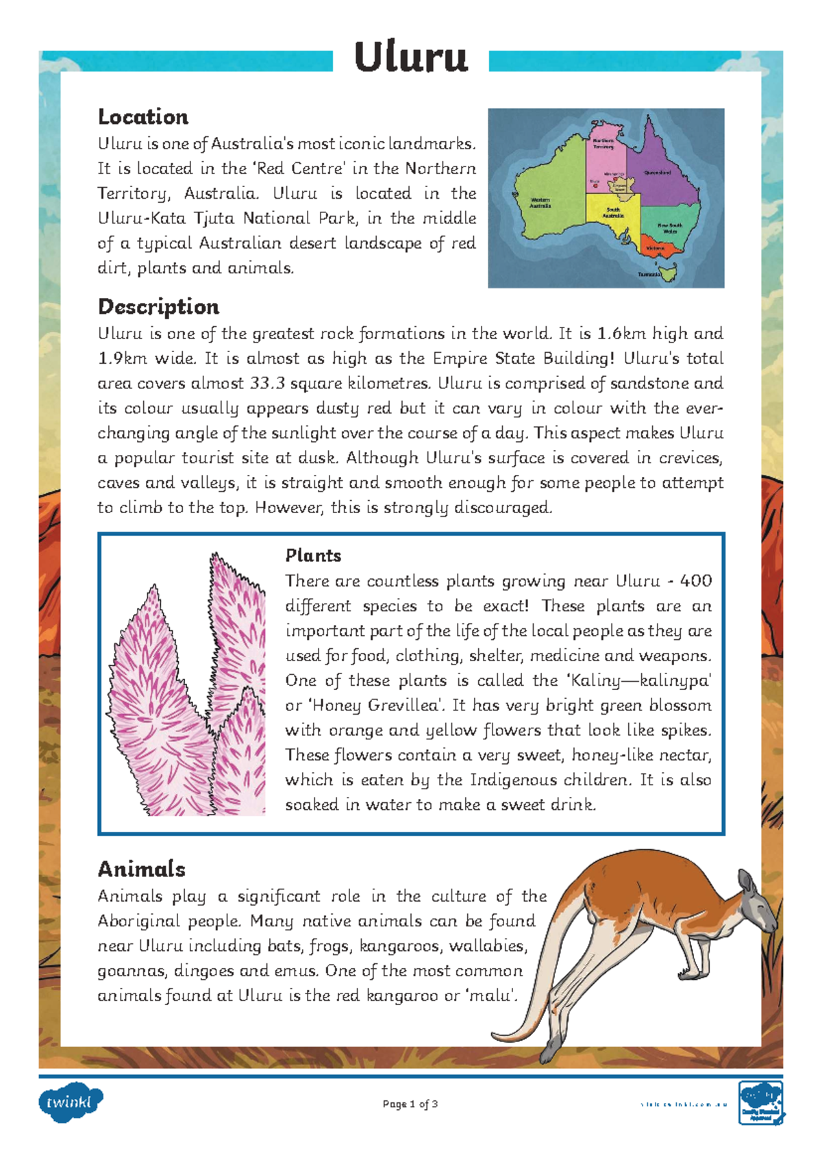 AU-T2-E-3904 Uluru: A Comprehensive Fact File for Upper Primary - Studocu