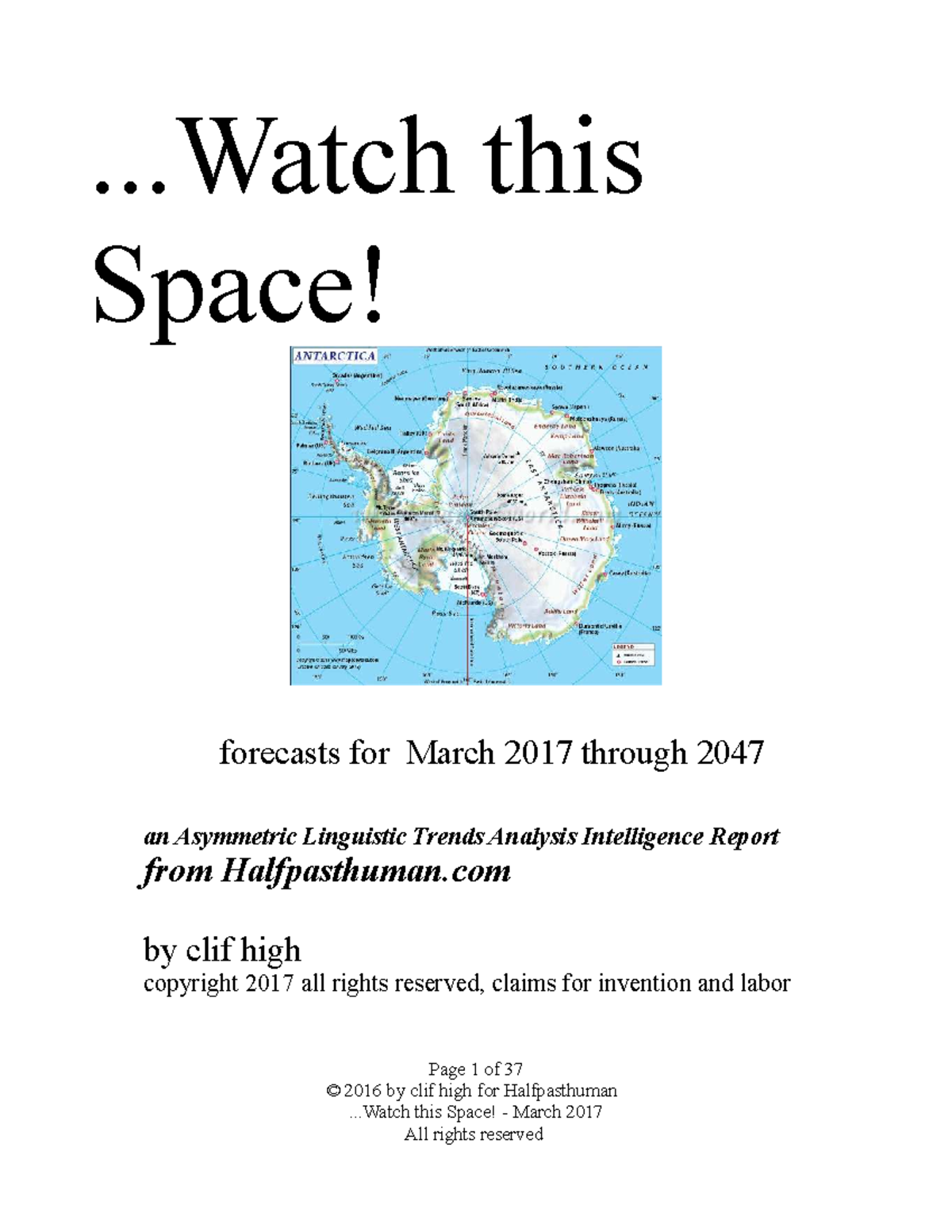 ALTA 2017 March: Forecasts and linguistic trends analysis report - Studocu