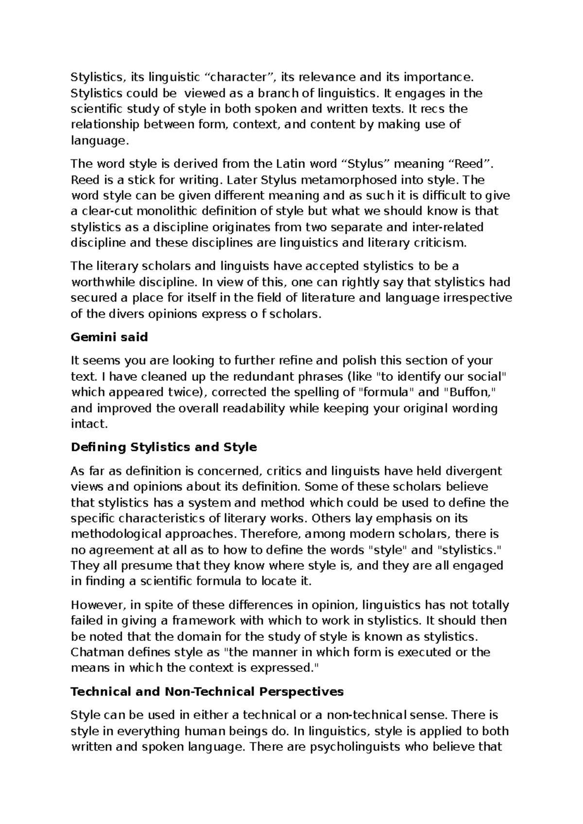Literary Stylistics: Exploring Language, Style, and Meaning - Studocu