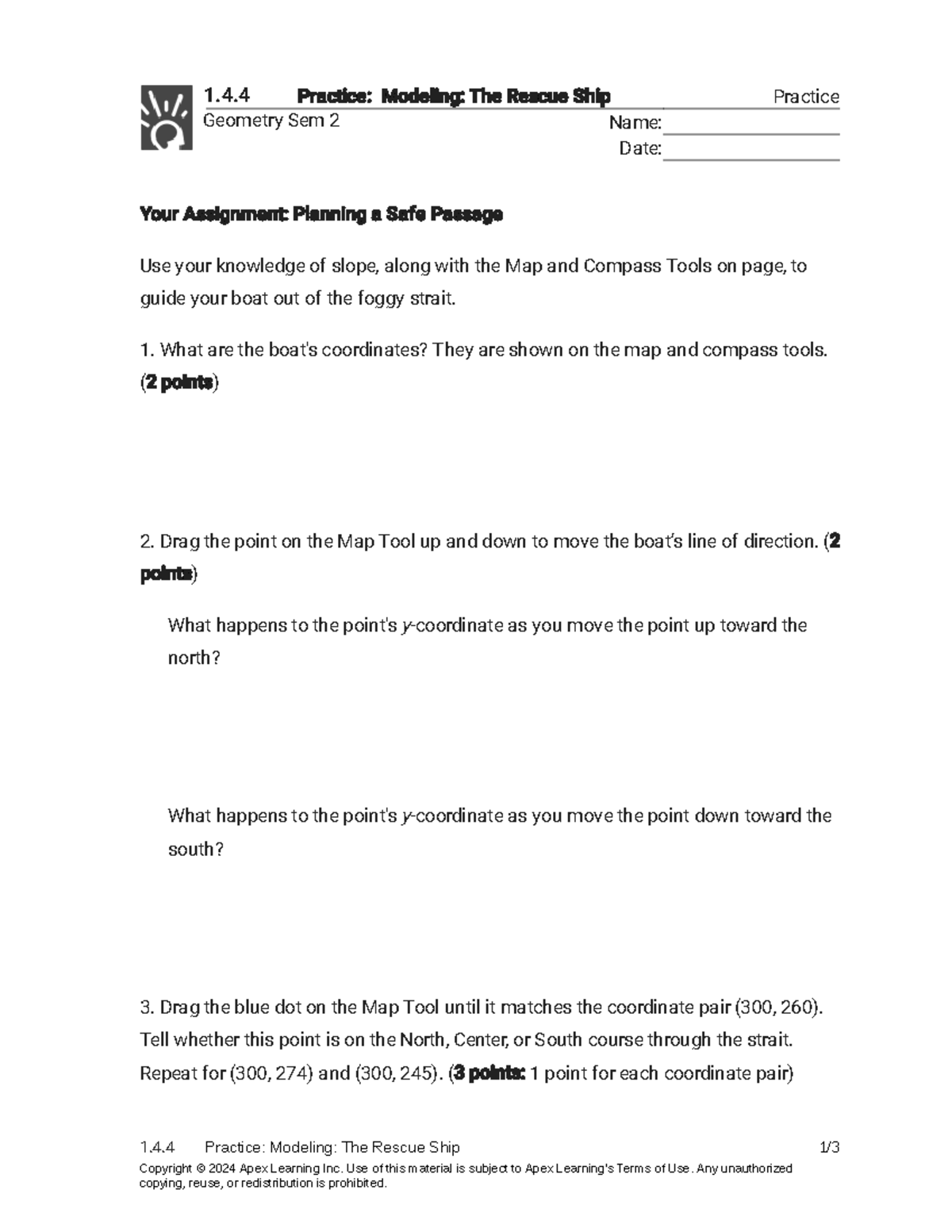 1.4.4 Practice: Modeling The Rescue Ship Geometry Assignment - Studocu
