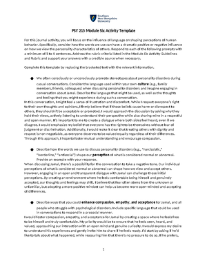 PSY205 forensic psychology module one short paper - Raven Totten I ...