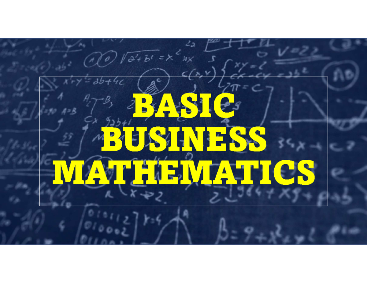 Genmath-Q2-L1 - Lesson 1 Gen Math - C BASIC BUSINESS MATHEMATICS R Q T ...
