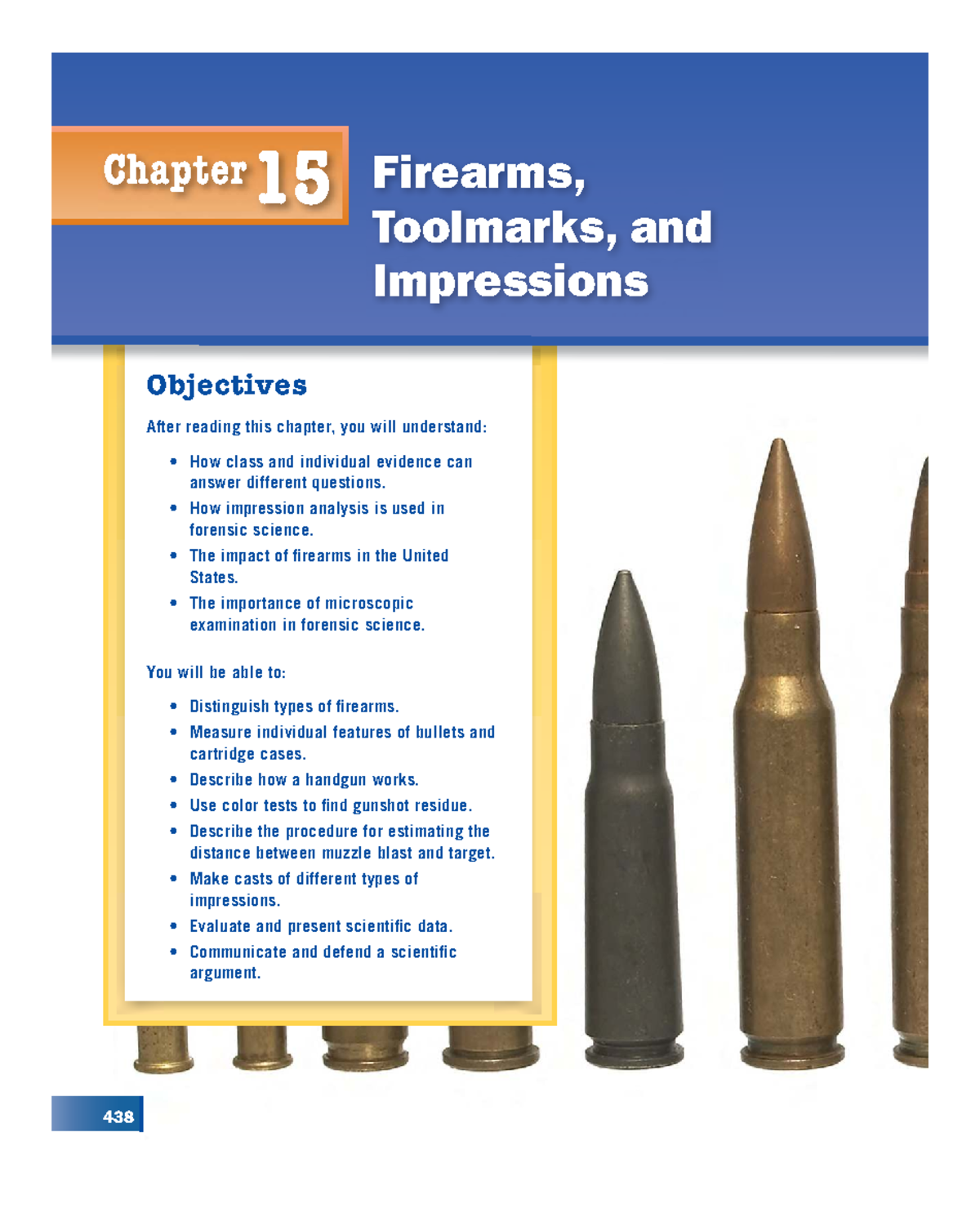 kh00116_CH15: Firearms, Toolmarks, and Impressions Overview - Studocu