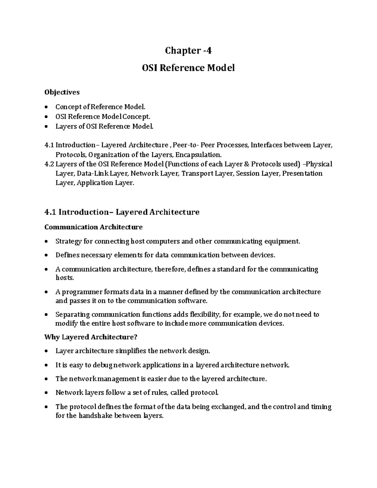OSI Reference Model: Detailed Concepts and Layer Functions - Studocu