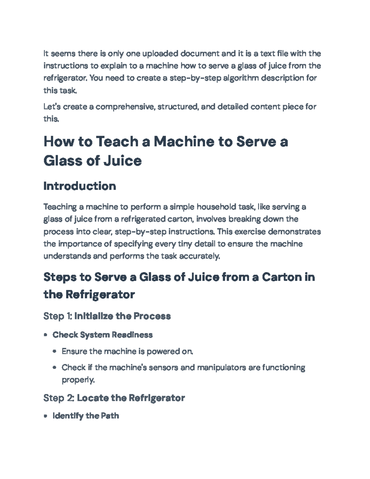 How to Instruct a Machine to Serve Juice: Step-by-Step Algorithm - It ...
