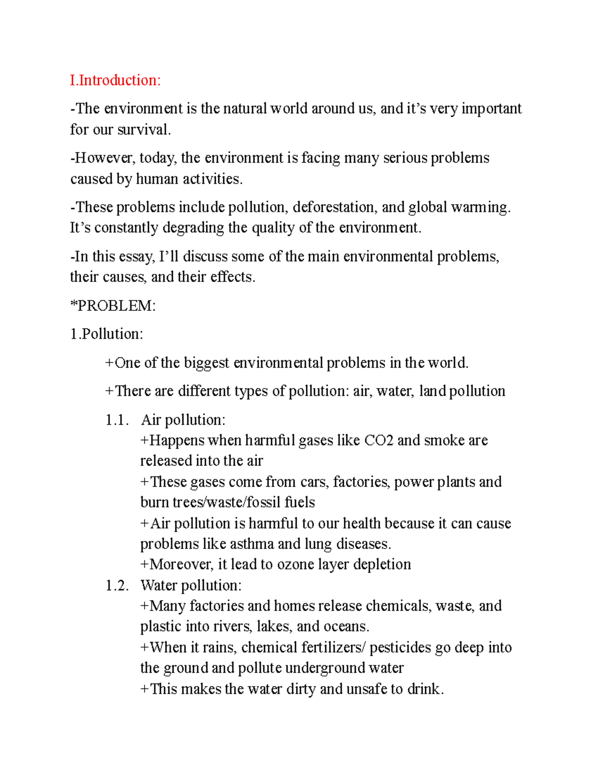 Environmental Problems: Causes and Effects of Pollution, Deforestation ...