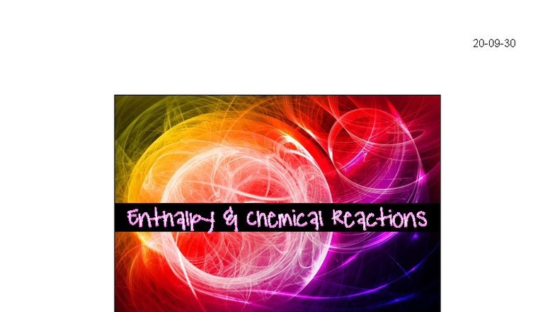 Enthalpy & Chemical Reactions (CHEM 101) - Key Concepts and Energy ...