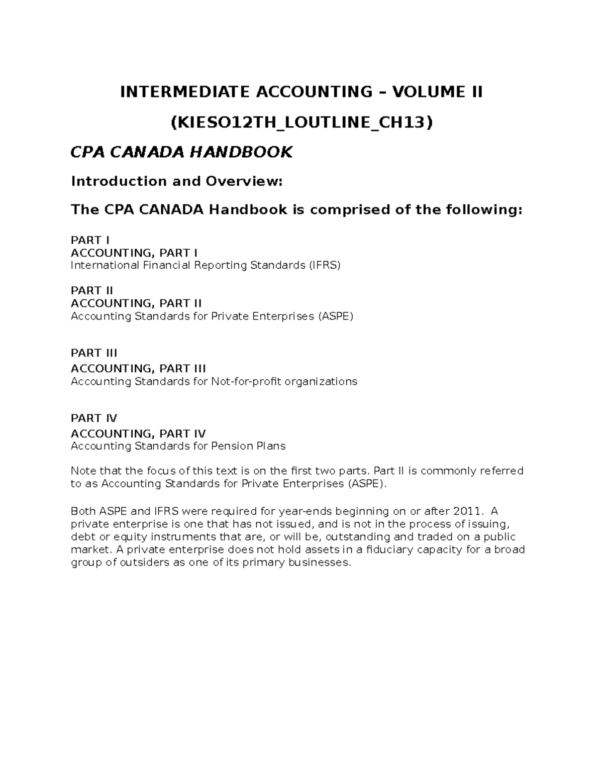Chapter 13 answers - INTERMEDIATE ACCOUNTING – VOLUME II (KIESO12TH ...