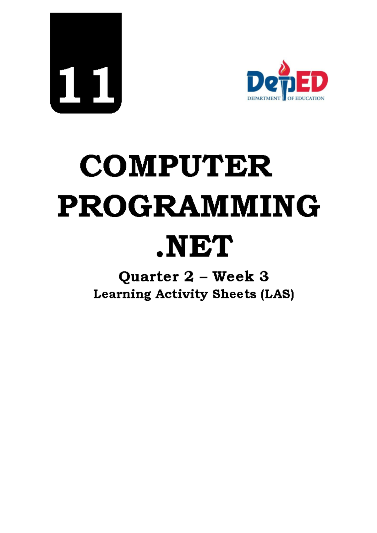 Computer Programming - Quarter 2 Week 3: JavaScript Fundamentals - Studocu