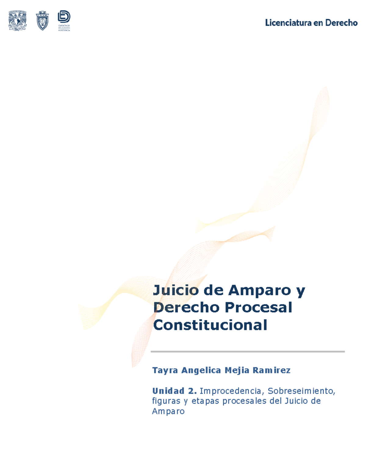 Actividades de Juicio de Amparo y Derecho Procesal Constitucional ...