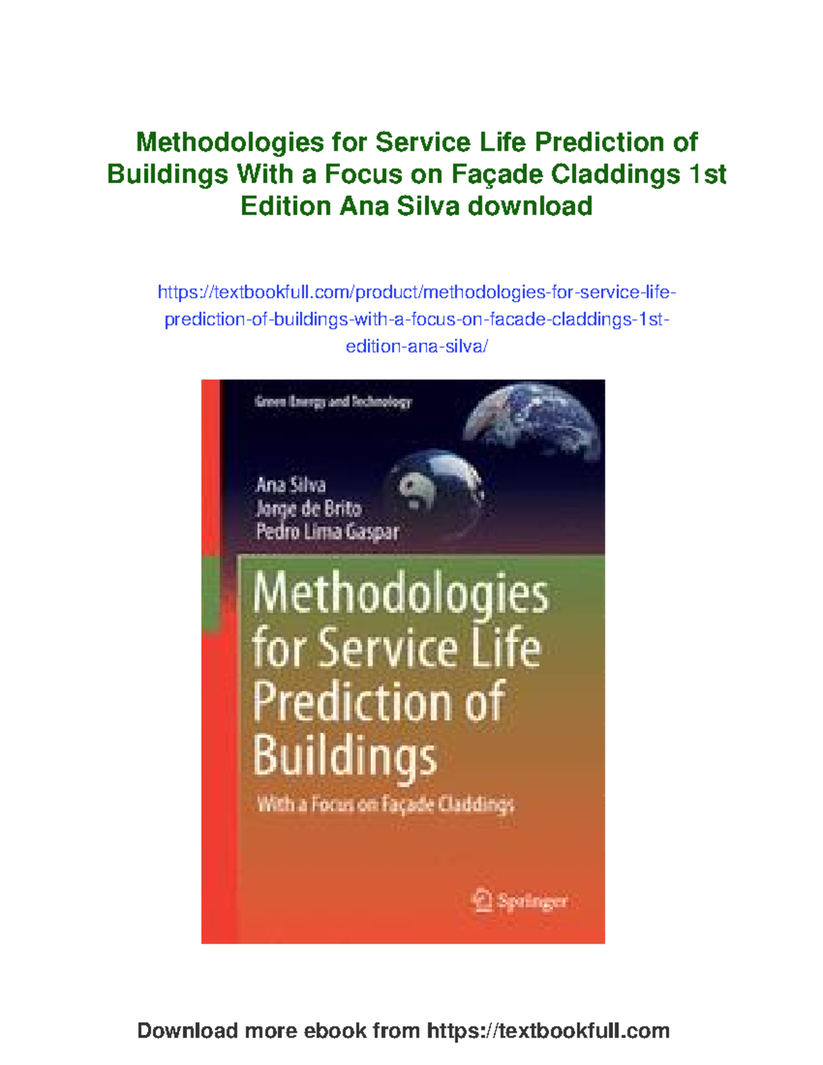 Methodologies for Service Life Prediction of Façade Claddings in ...