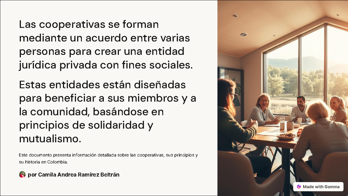Historia y Principios del Cooperativismo en Colombia: Análisis y Retos ...