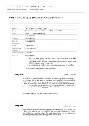 [Solved] Nesta aula voc pde aprender diversas caractersticas sobre os ...