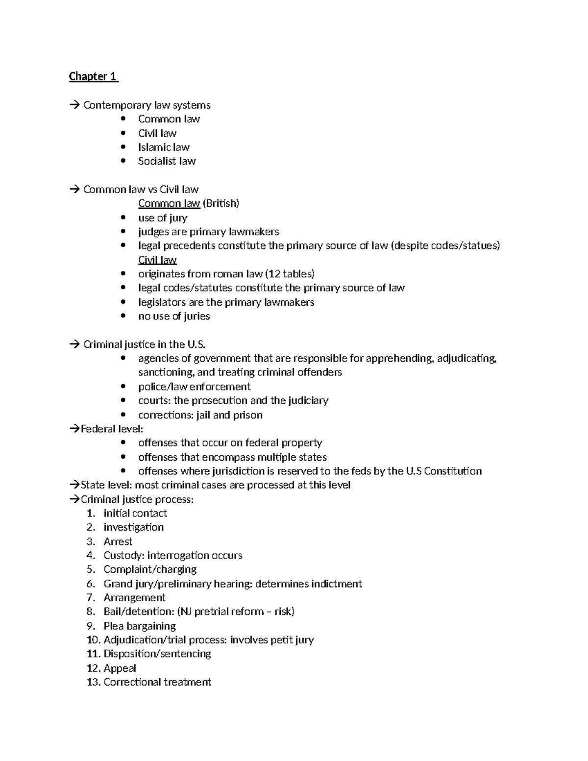 Crim 101 Lecture Notes: Key Concepts & Theories in Criminal Law - Studocu