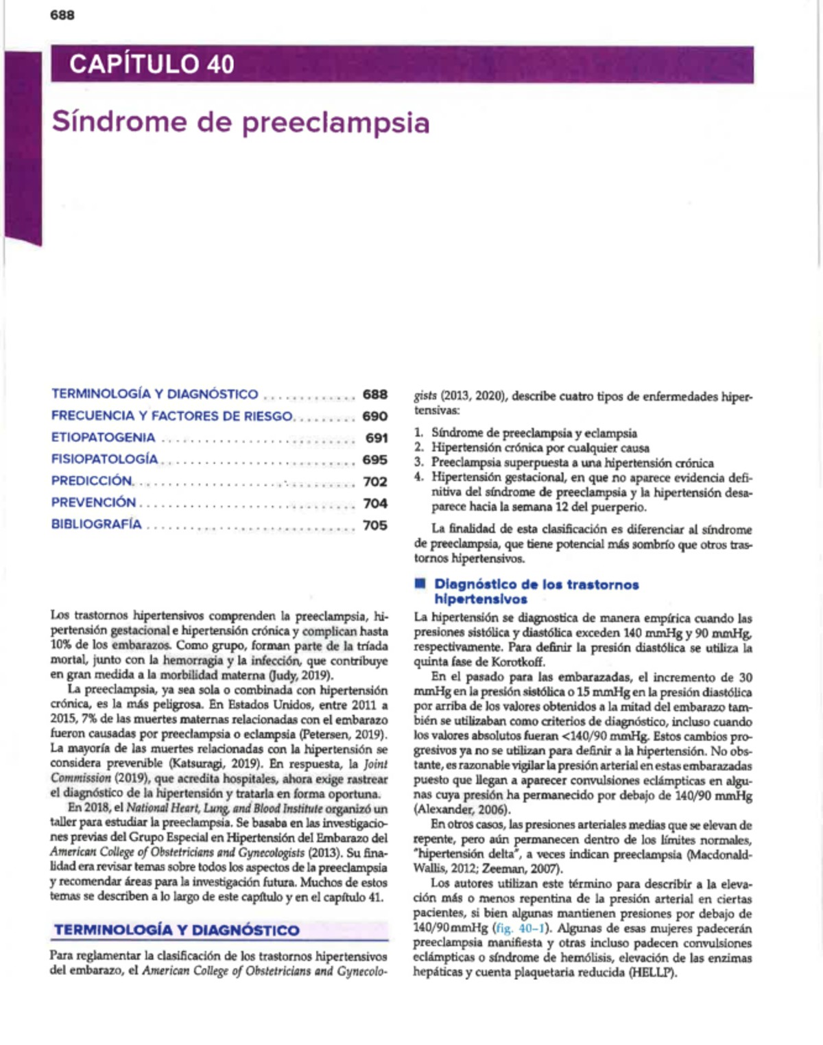 688 CAPÍTULO 40: Síndrome de Preeclampsia - Terminología y Diagnóstico ...