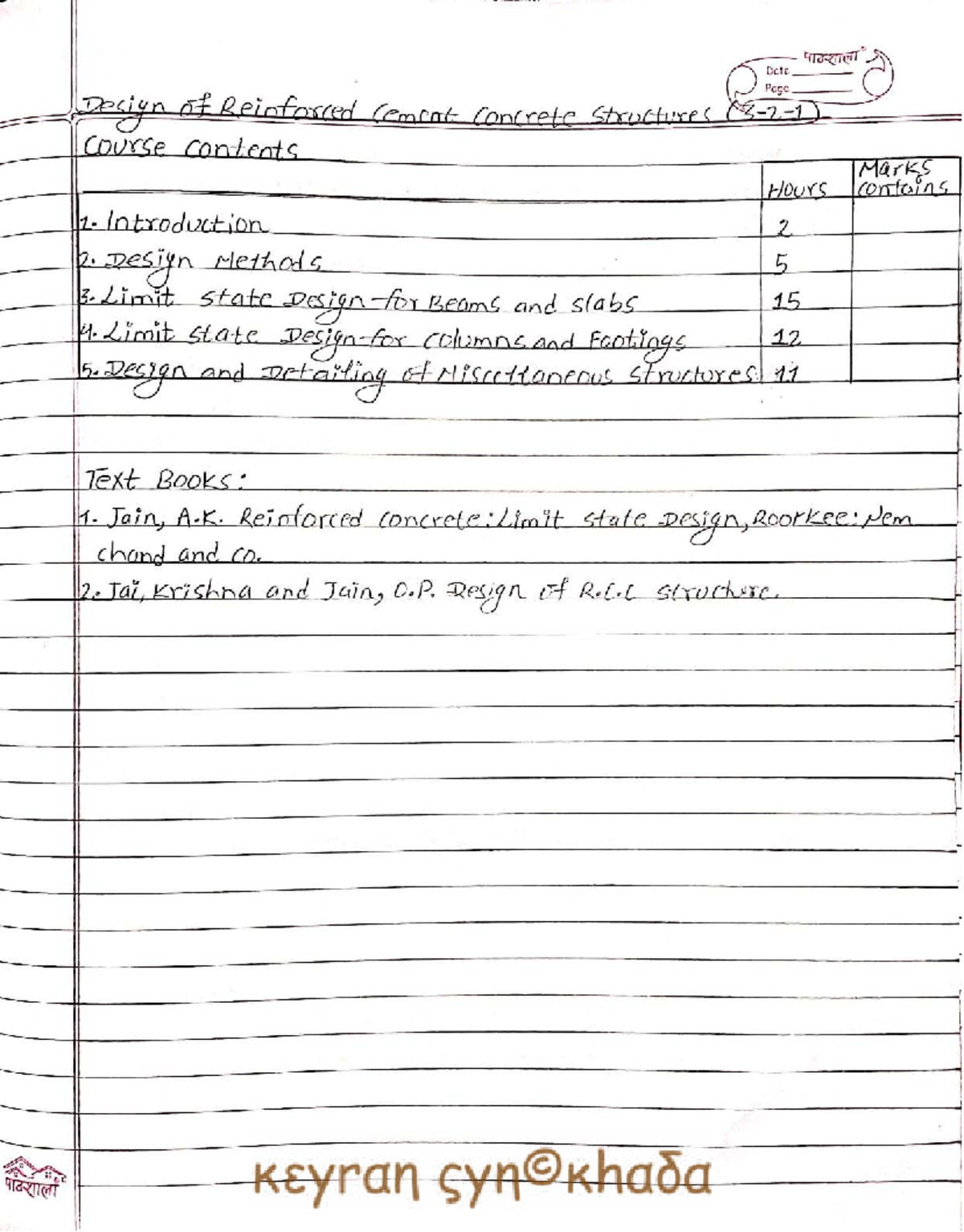 Design of RCC Structure Study Notes (CIVIL 101) - Studocu