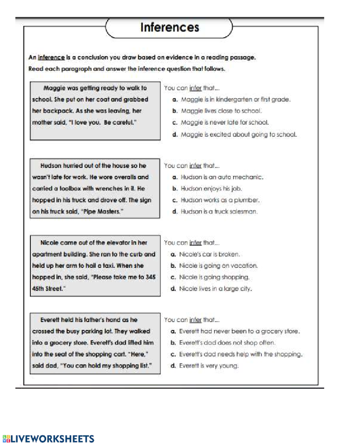 Inference Practice Questions 2 - 6MT - Studocu