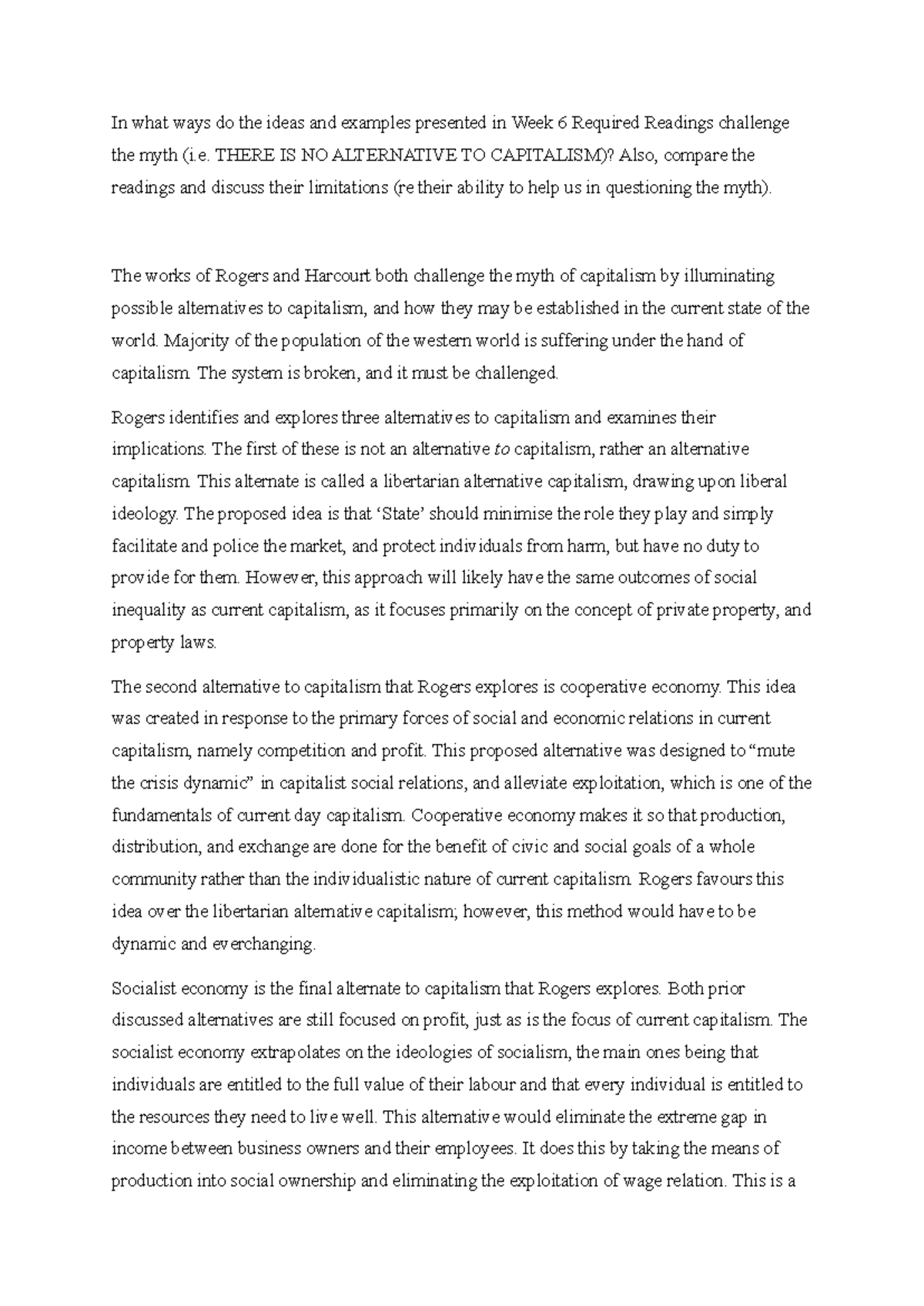 Commentary...... - In what ways do the ideas and examples presented in ...