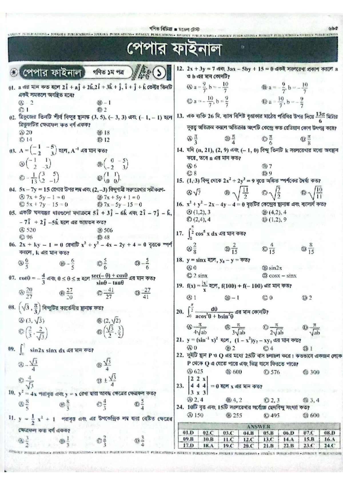 Math Admission Questions for Bangladesh Universities (21101) - Studocu
