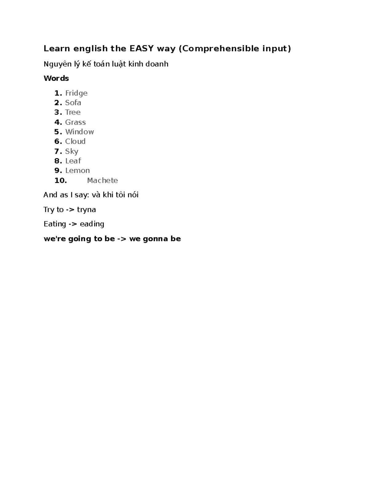 English Learning Techniques: Comprehensible Input & Future Continuous ...