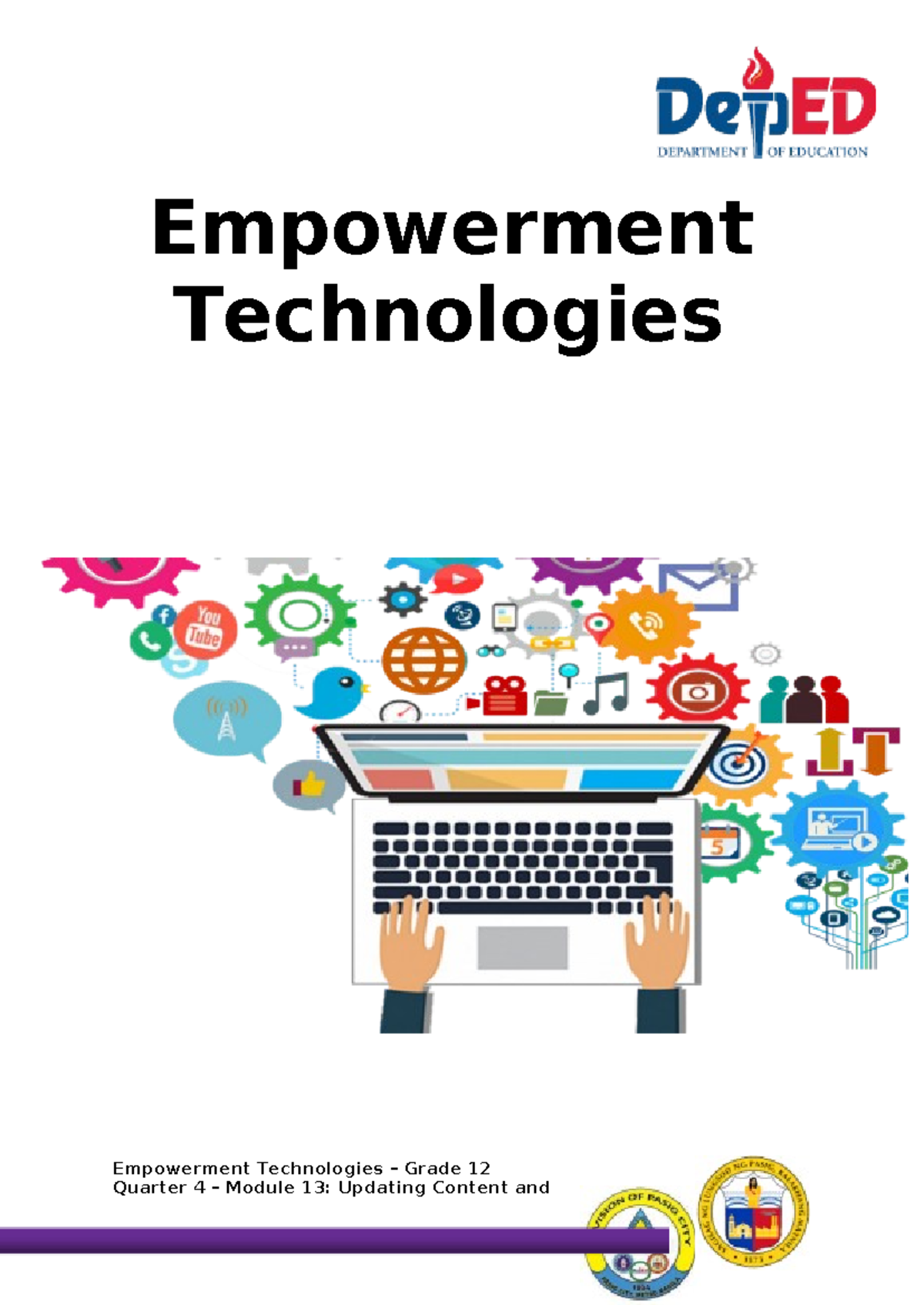 Empowerment Technologies - G12 Q4 Module 13: Updating ICT Project ...