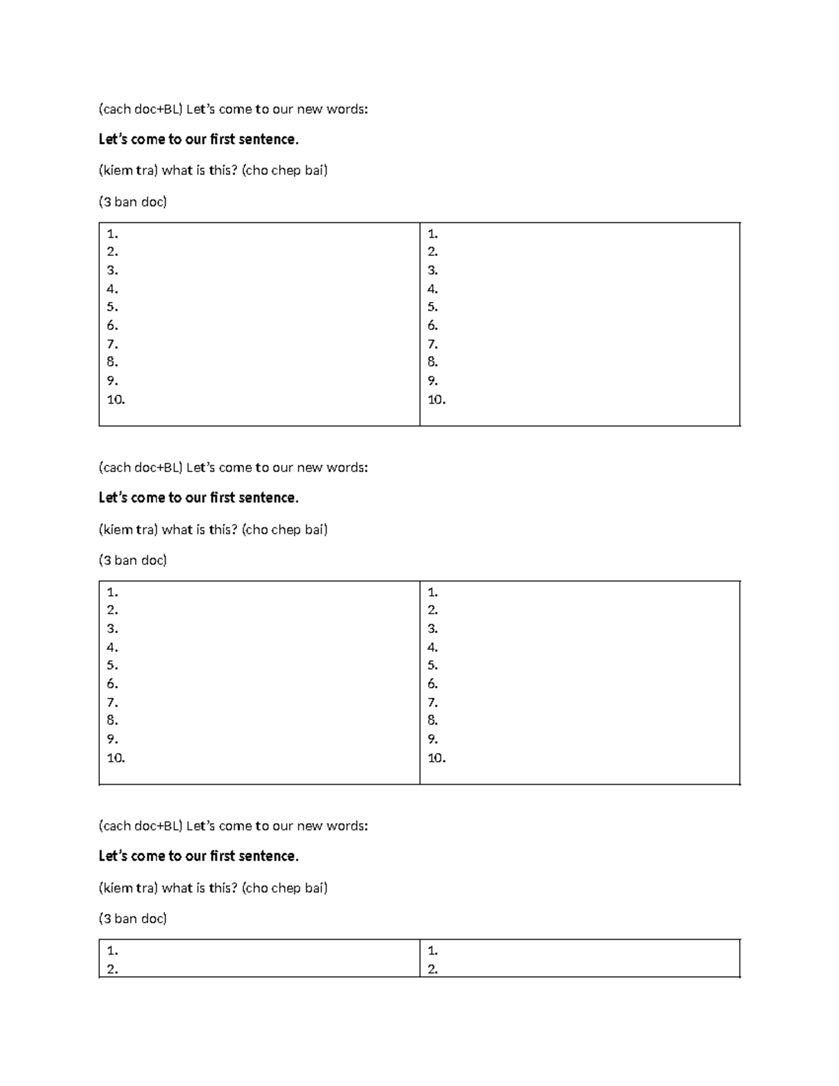 P1,2 - Lecture Notes on New Vocabulary and Sentence Structure - Studocu