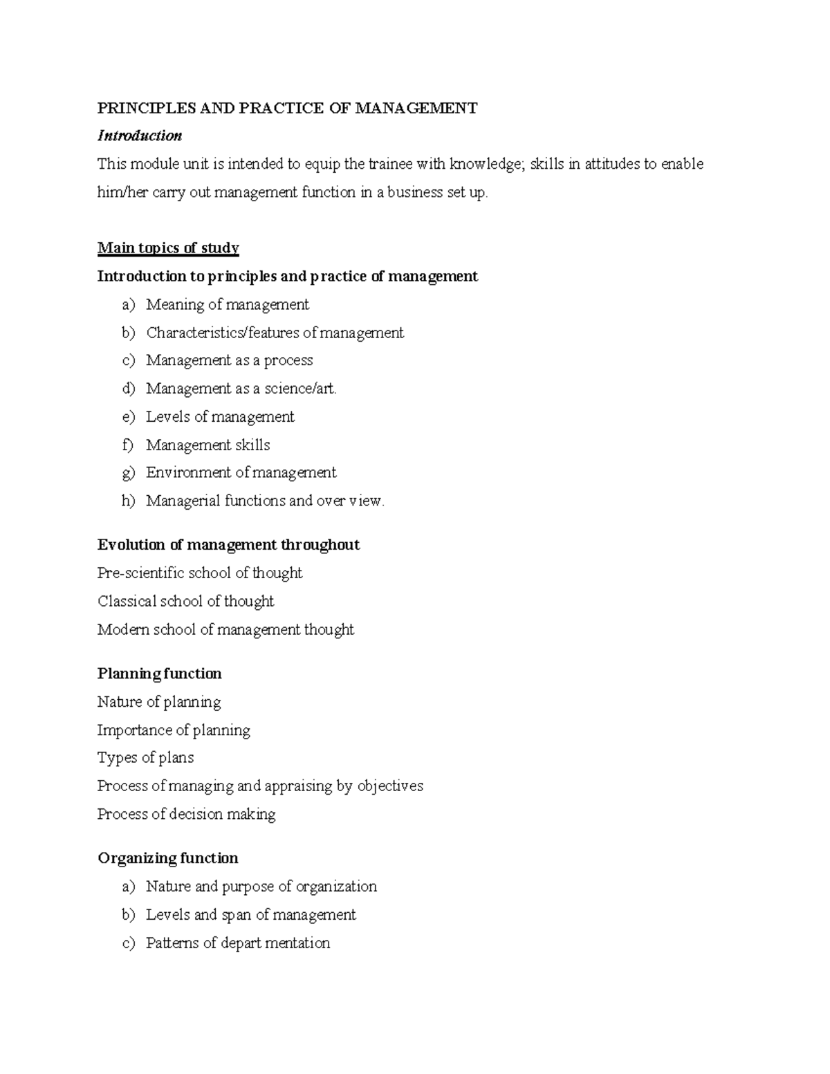 734312165 Final Exam Notes on Principles and Practice of Management ...
