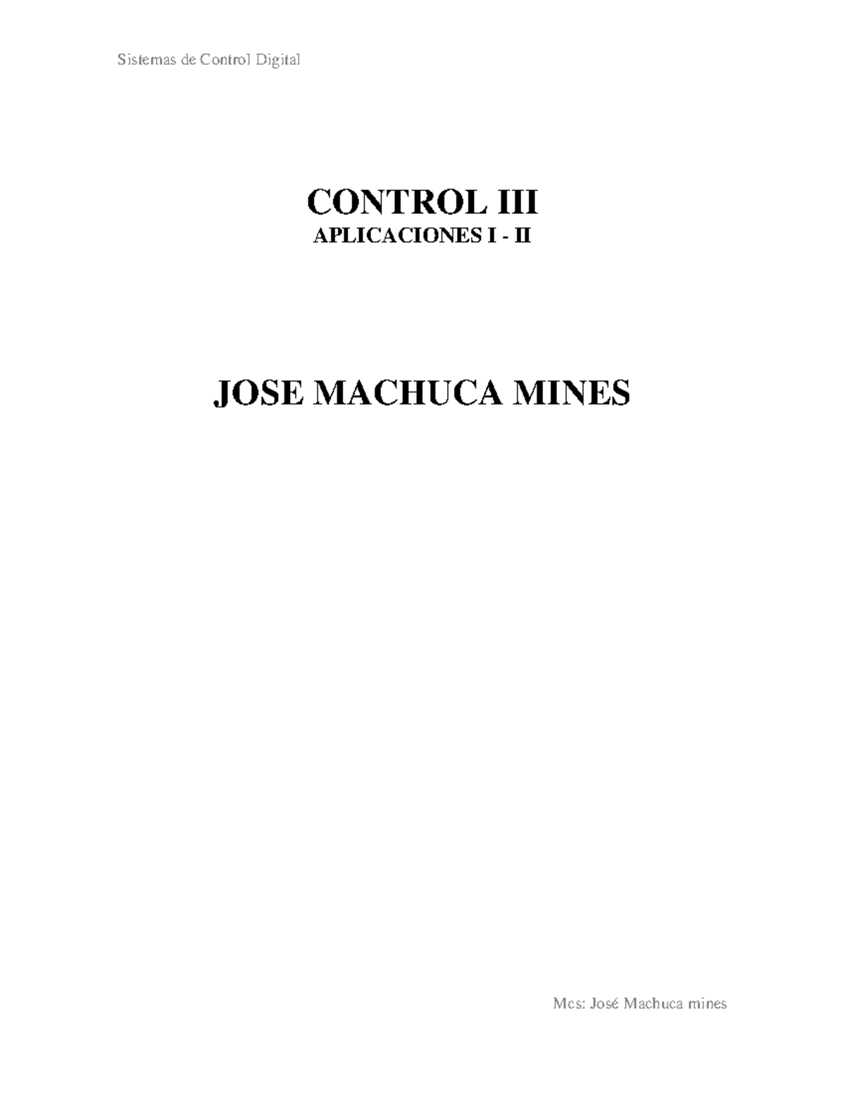 Aplicación de Estabilidad y LGR en Sistemas de Control Digital - CONTROL - Document Preview