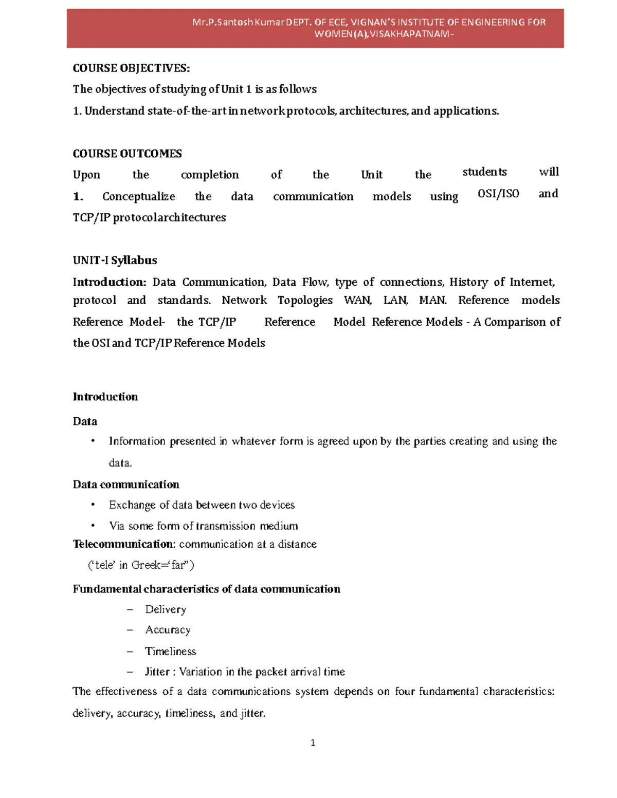Data communication computer networks: Data link layer notes (unit-2 ...