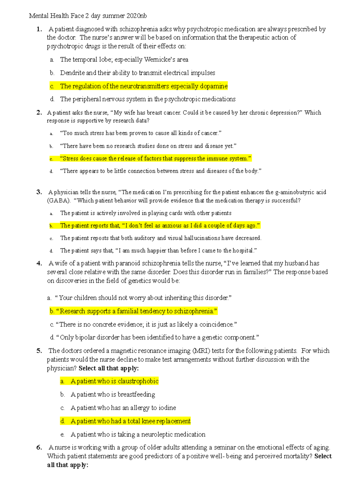Mental Health Case Study Review: Summer 2020 Insights and Findings ...