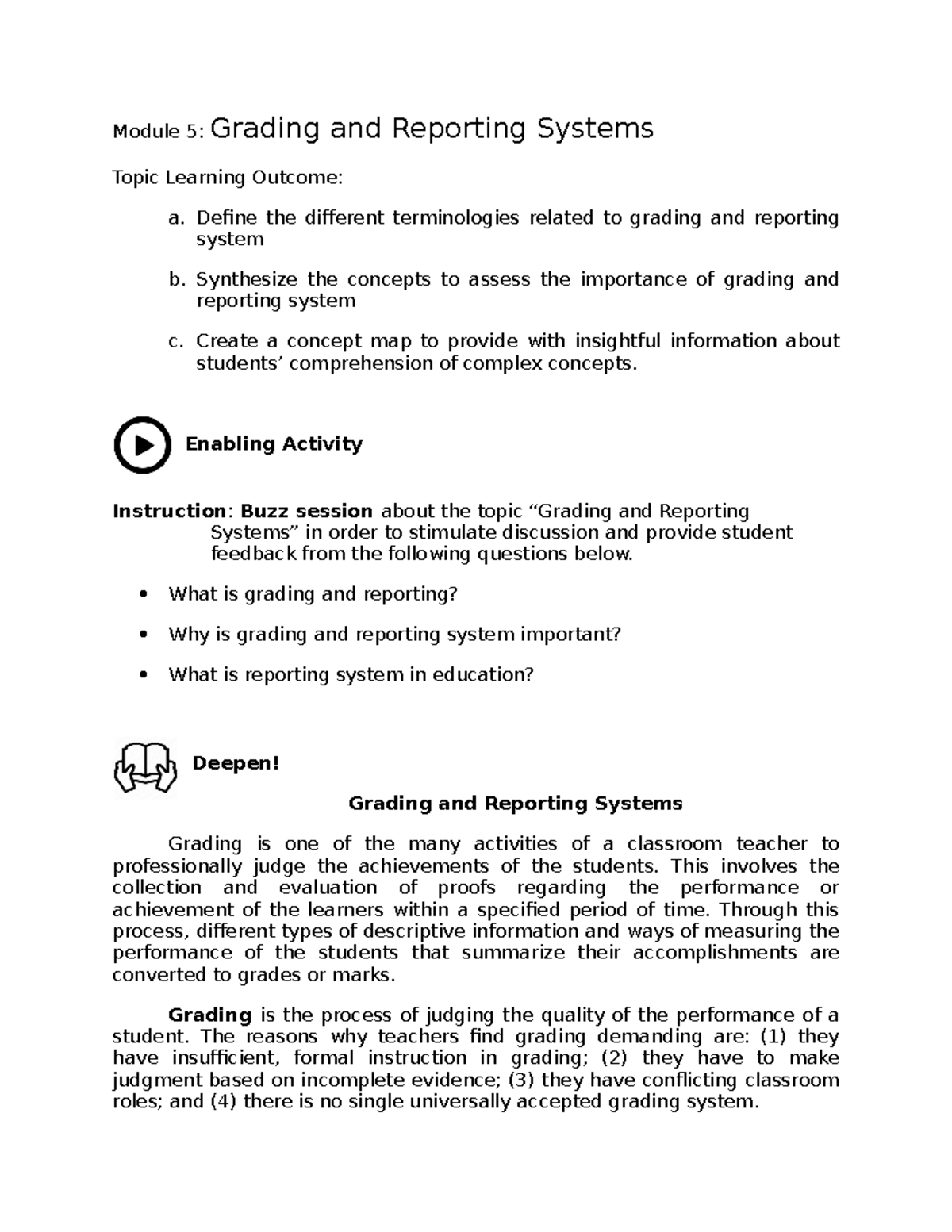 EDU 101 - Grading and Reporting Systems: Overview and Best Practices ...