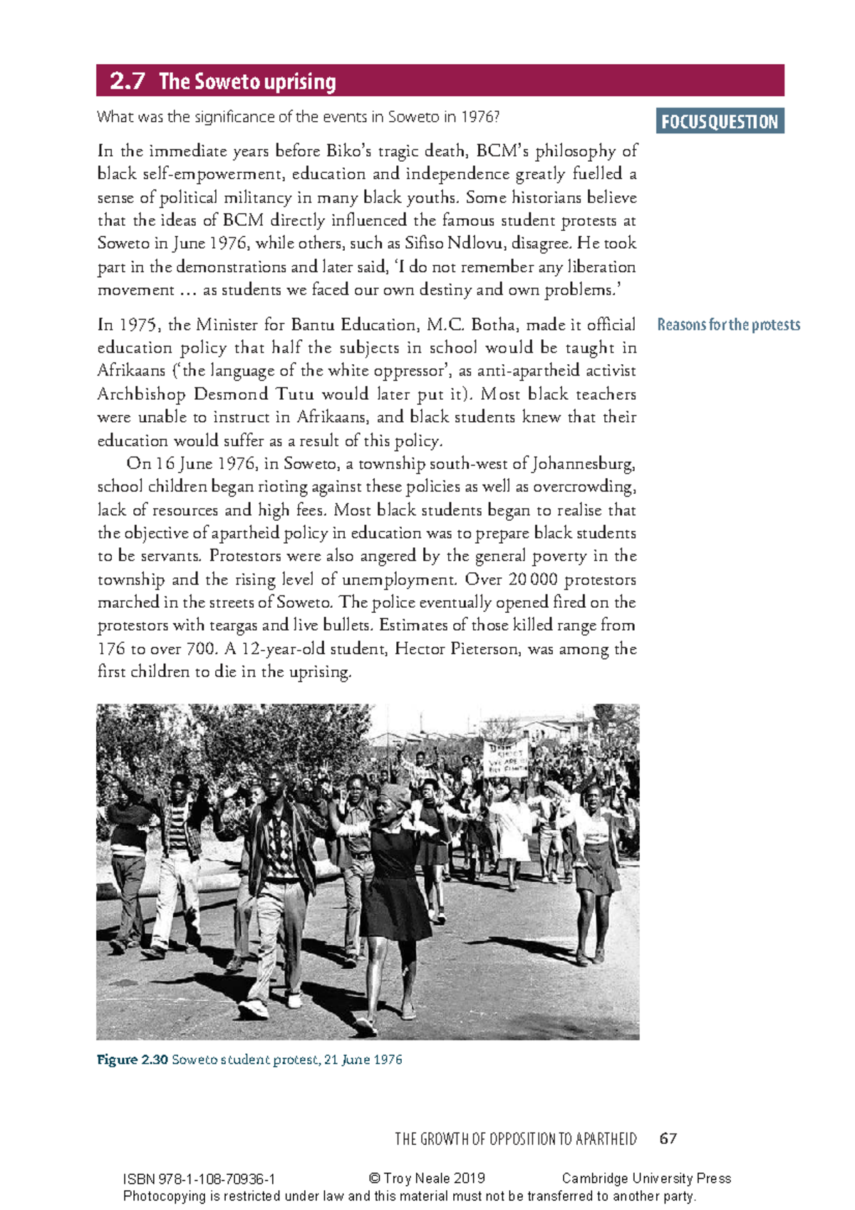 8d The Significance Of The Soweto Uprising A Historical Analysis Studocu
