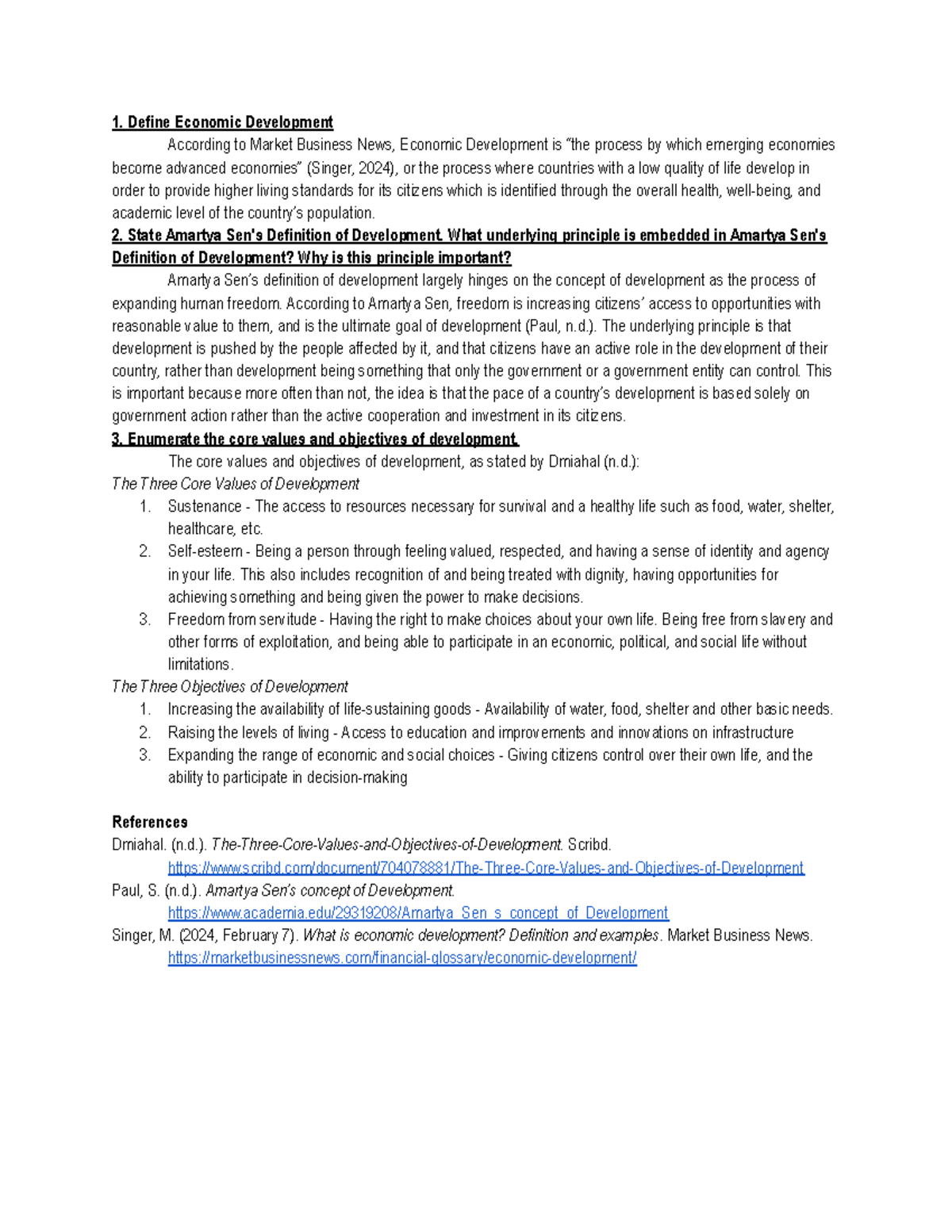 Intro to Economic Development - Define Economic Development According ...