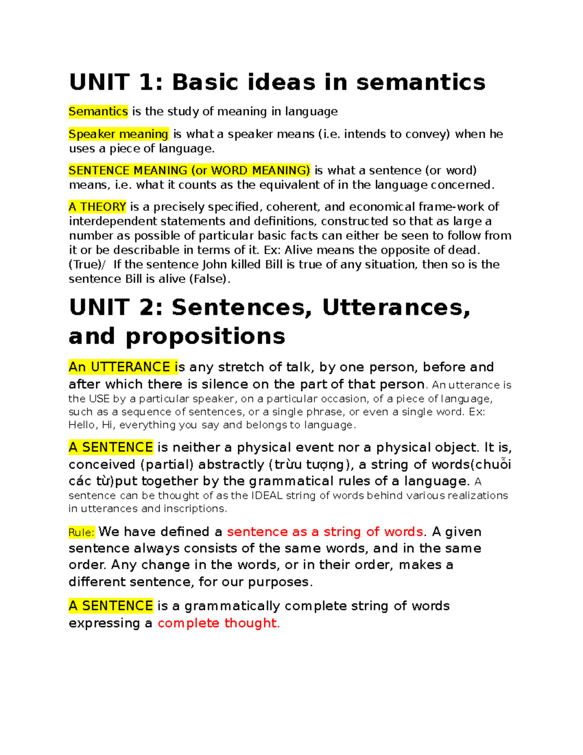Title: ENGL 302: Final Exam Study Notes on Semantics Concepts - Studocu