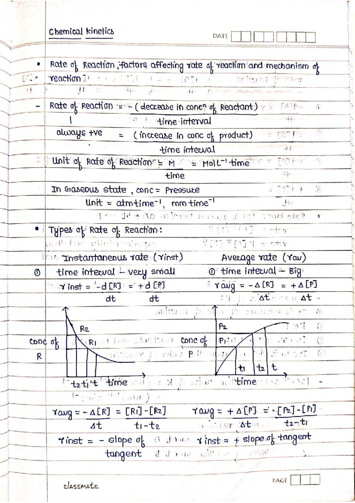 Chapter 3: Chemical Kinetics - Factors Affecting Reaction Rates - Studocu