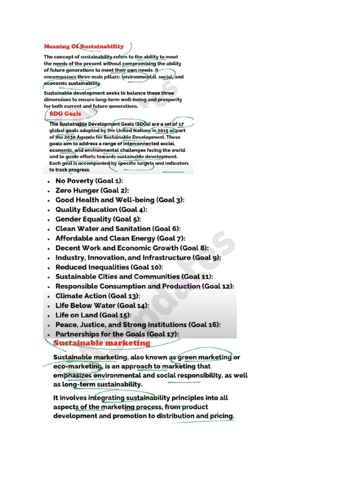 Sustainability Marketing (SUST 101): Key Concepts and Principles - Studocu