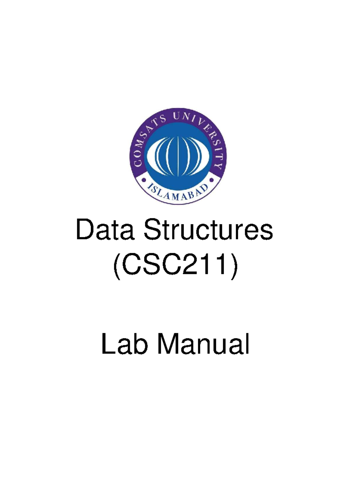 Data Structures Lab Manual (CSC211): Experiments on Linked Lists and ...