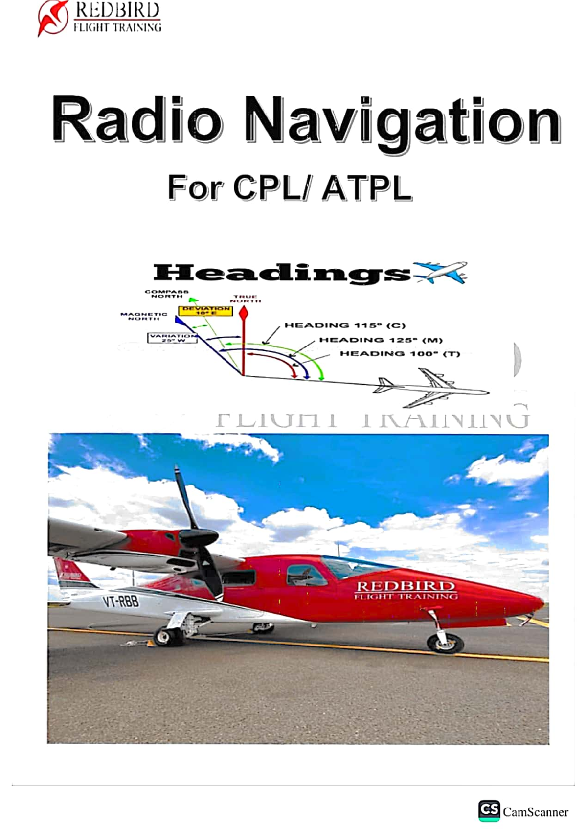 Radio Navigation Notes for ATPL - CS REDBIRD Flight Training - Studocu