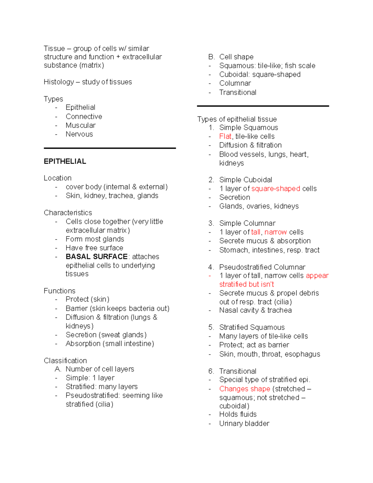 Natural Science 2 - Comparative Anatomy & Histology of Vertebrates ...