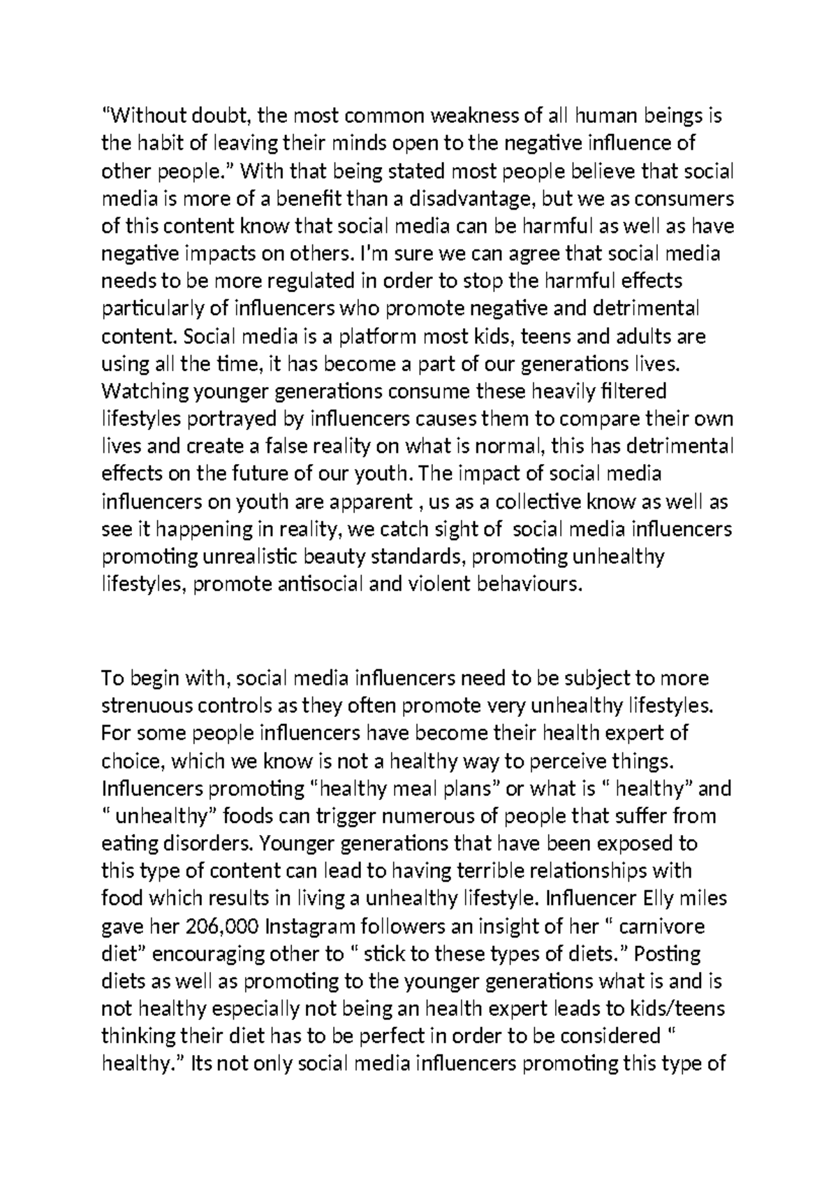 The Impact of Social Media Influencers on Youth: A Critical Analysis ...