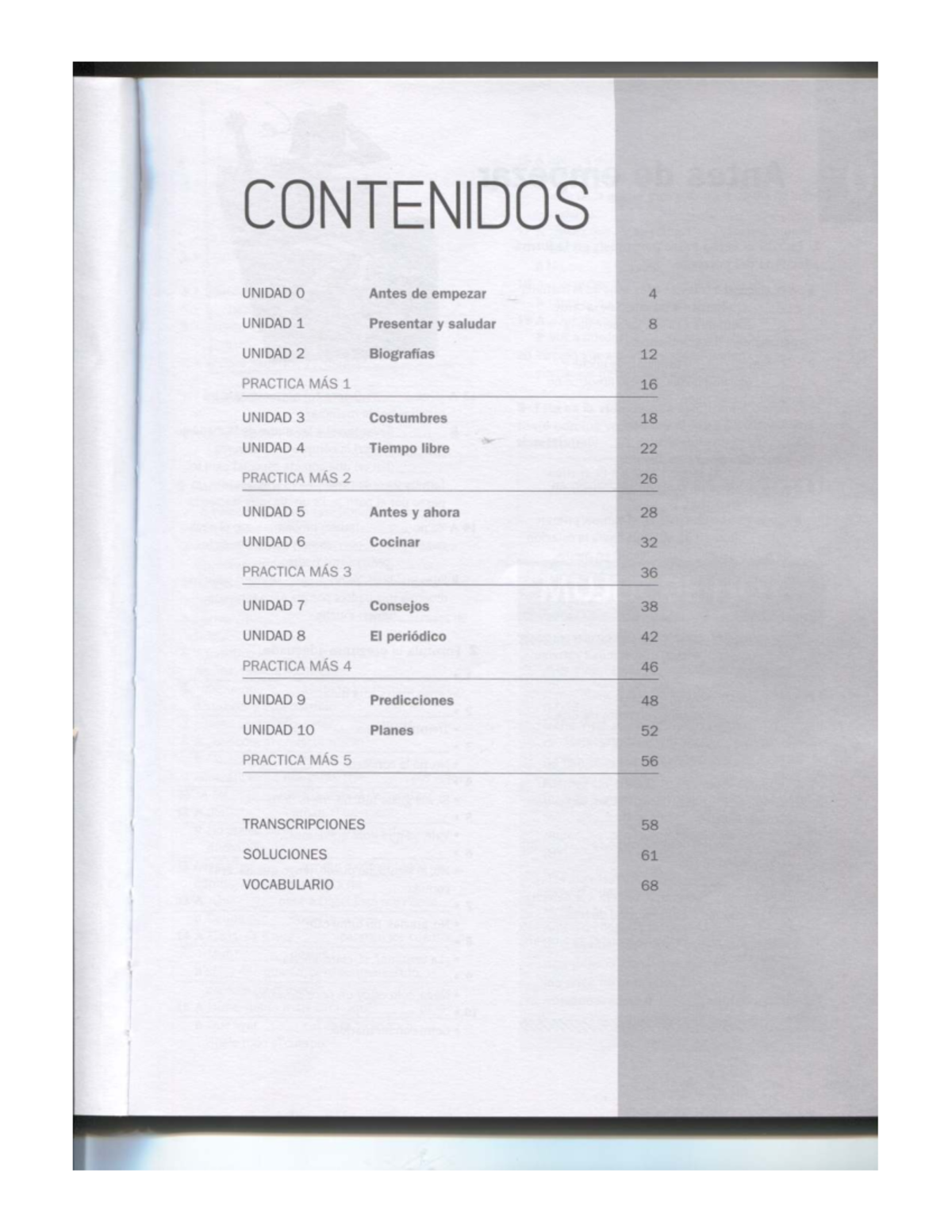 Nuevo Español en Marcha 2: Cuaderno de Ejercicios - Contenidos y ...