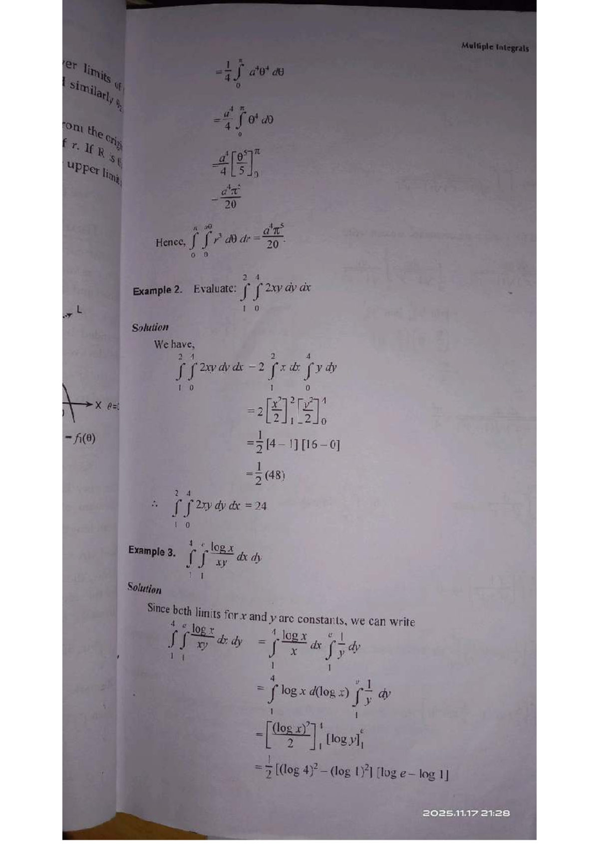 Calculus Multiple Integrals Example 2 Solutions - Studocu