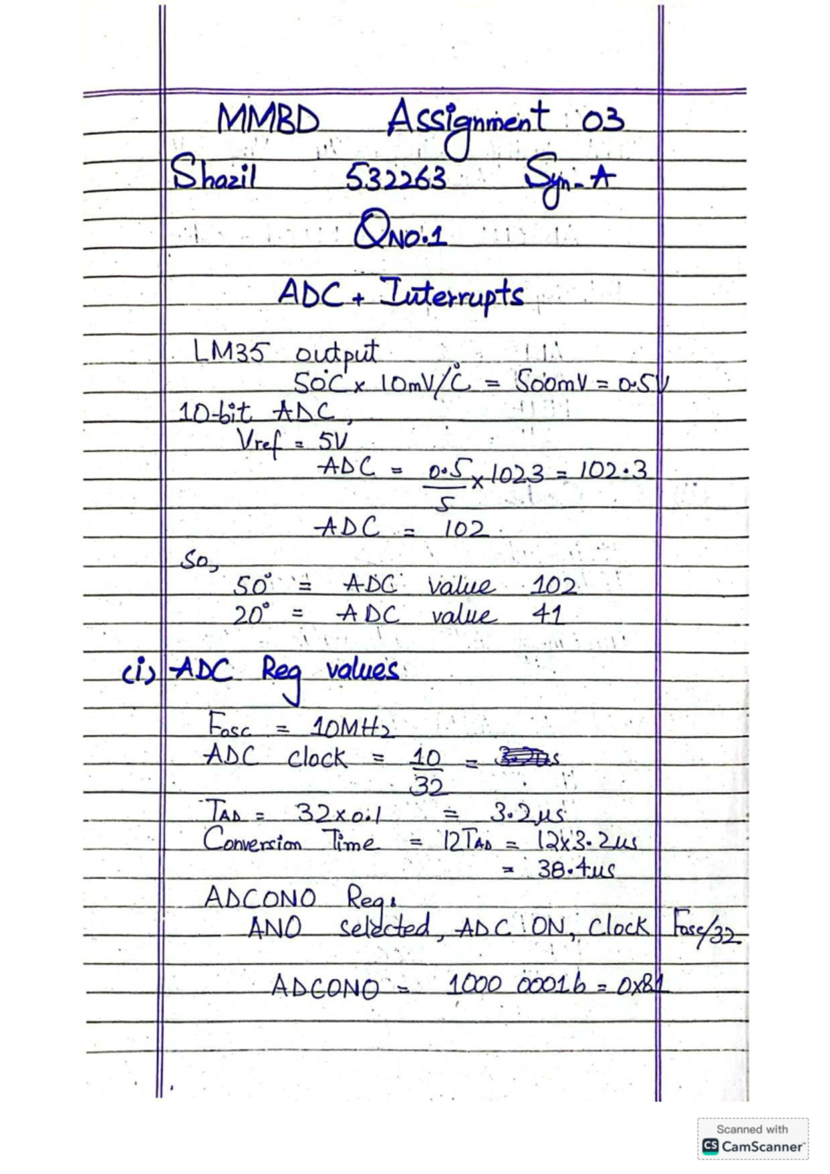 CAE 104t Assignment 3 Solution: ADC and Clock Configuration - Studocu