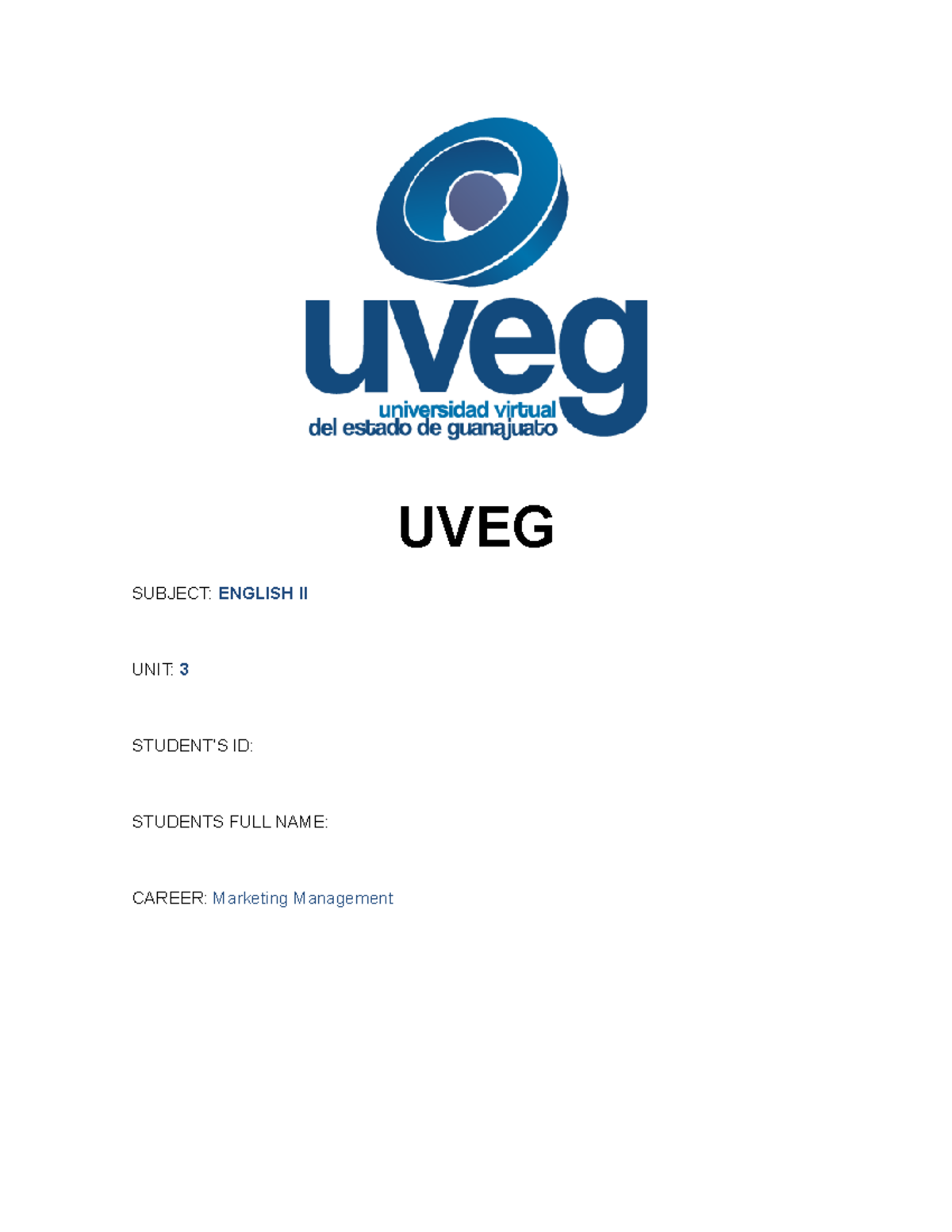 Unit 3 Assignment: Grammar and Vocabulary Exercises for ENGLISH II ...