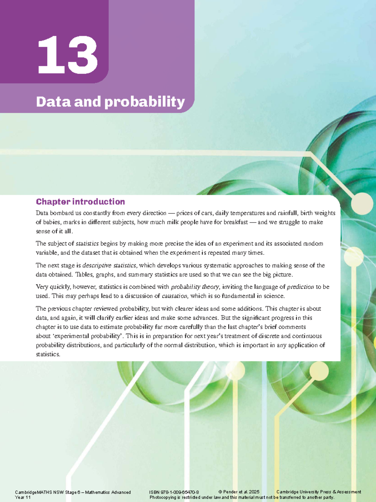 Chapter 13 - Data & Probability (NSW Stage 6 Mathematics Advanced ...