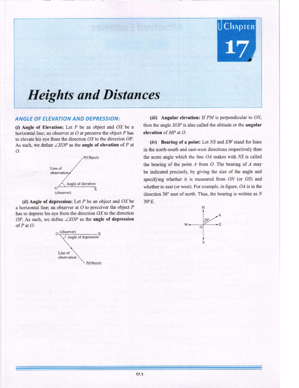 Math Module 6- Heights and Distances - CHAPTER 17 Heights and Distances ...