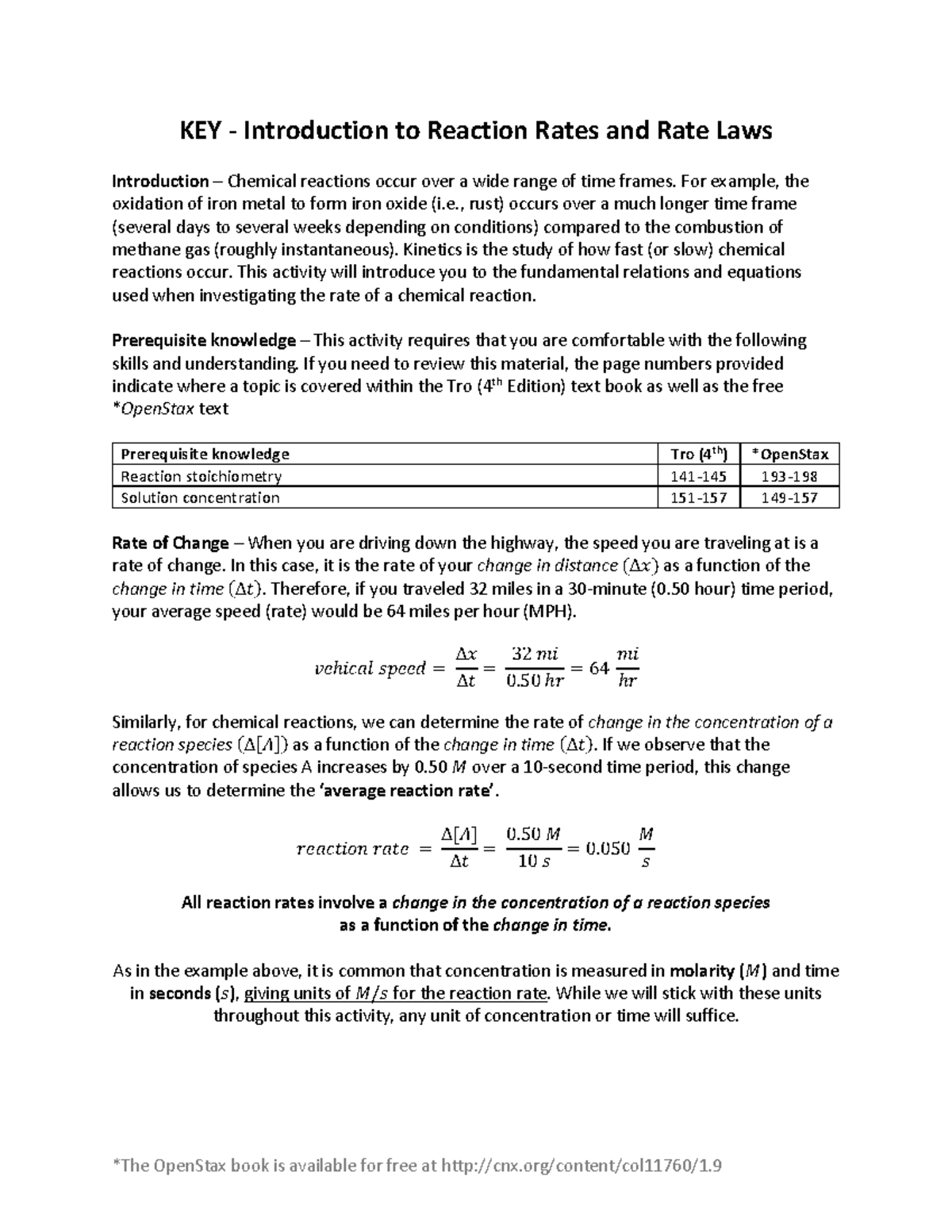 Reaction Rates & Rate Laws: Key Insights and Exercises for Kinetics ...