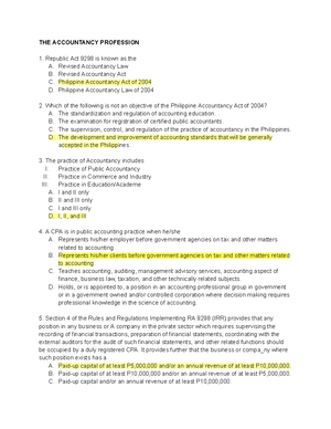 Practical Accounting 2: Problem Set and Solutions for Final Exam - Studocu