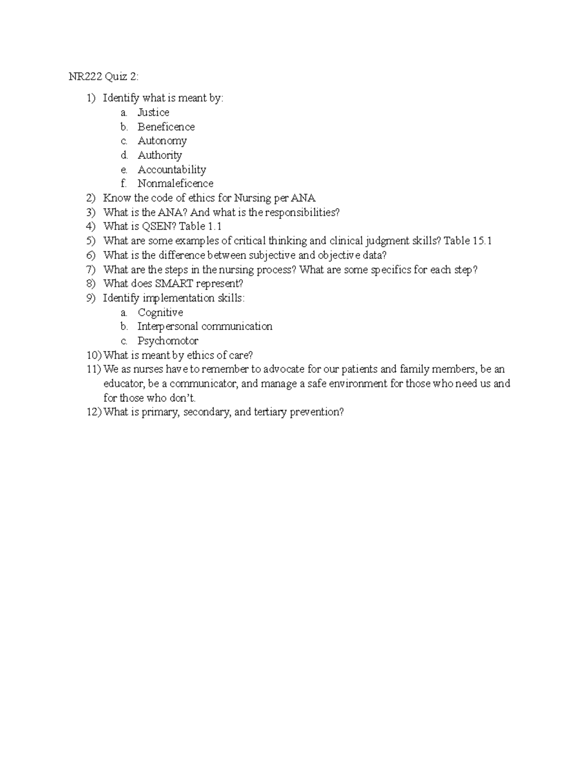 NR222 Quiz 2 - Comprehensive Study Guide & Key Concepts - Studocu