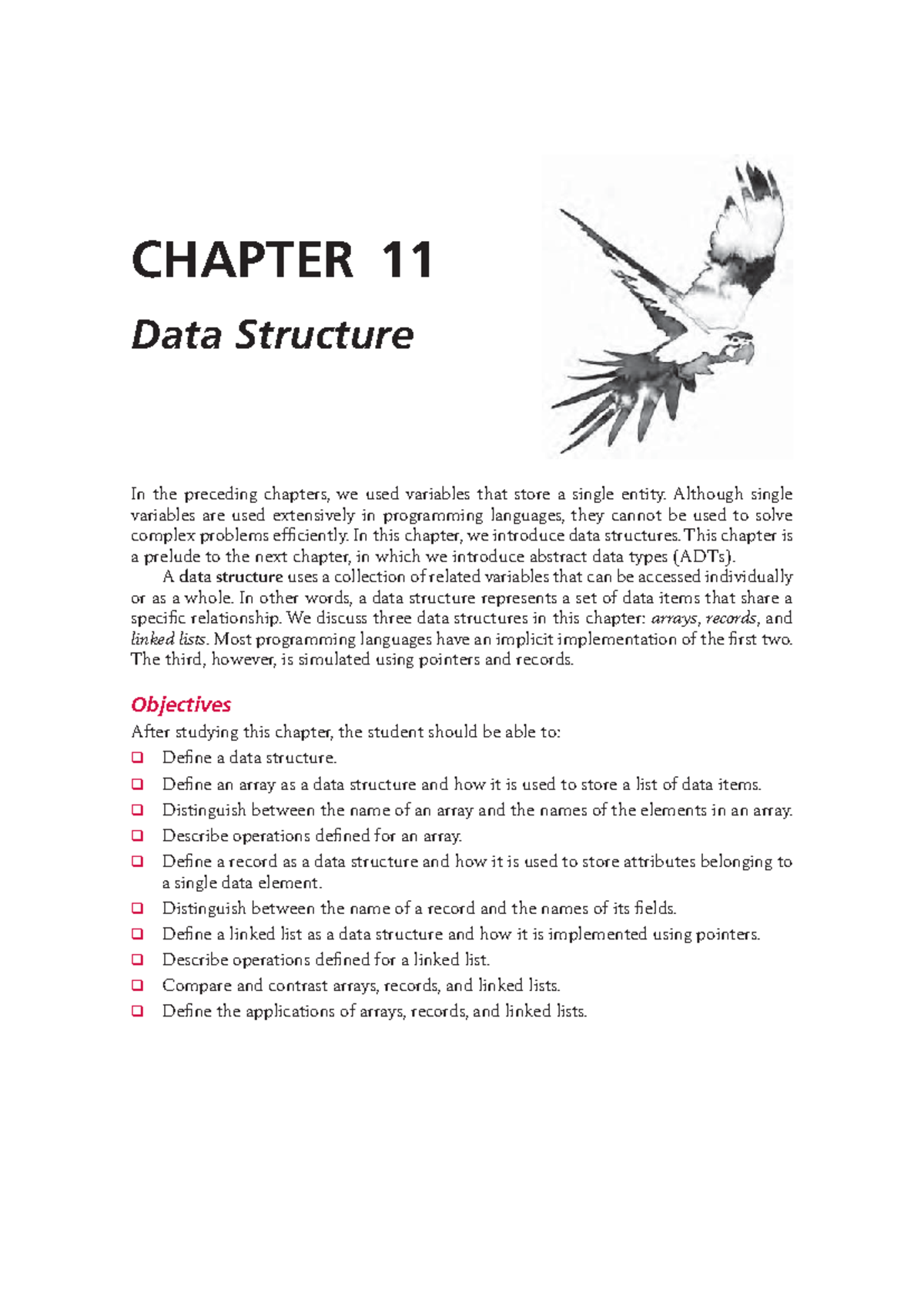 Chapter 11 - Data Structure - In the preceding chapters, we used ...